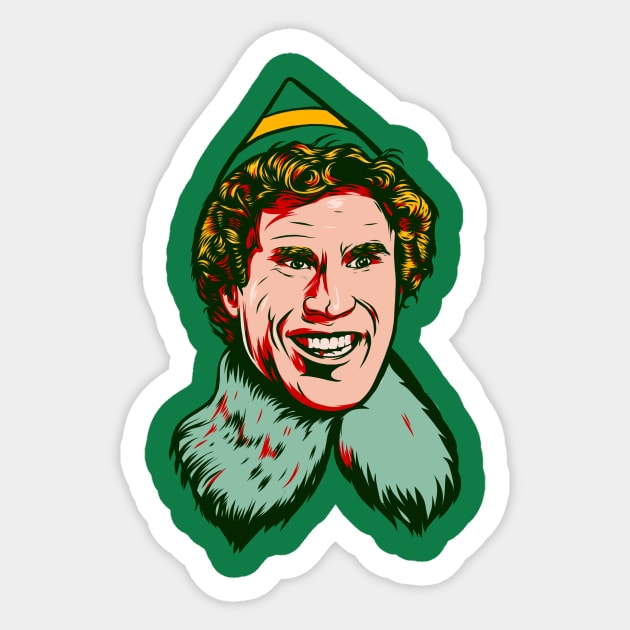 Buddy The Elf Sticker by PaybackPenguin